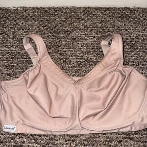 Glamorise Nude Wireless T-shirt Bra Unlined Women's Size 44DD